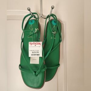 Joie Emerald Green Strappy Sandals